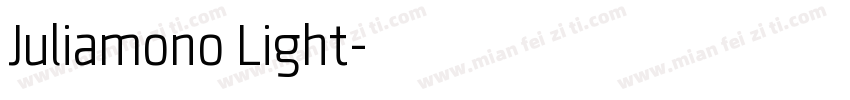 Juliamono Light字体转换